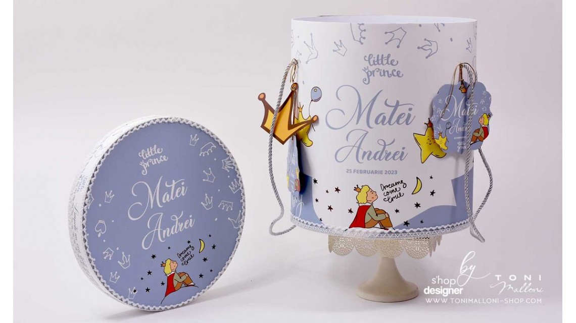 Trusou de botez cu broderie personalizata pentru baieti, Micul print, Le petit prince  18